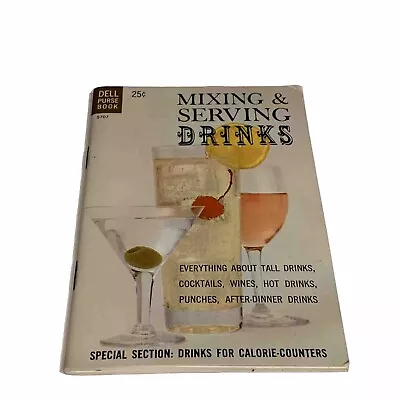 Dell Purse Book Mixing And Serving Drinks Vintage Cocktail Book Recipes Guide • $13.48