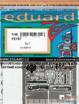 EDUFE767 1:48 Eduard Color Zoom PE - Su-7 Fitter (SMR Kit) • $27.54