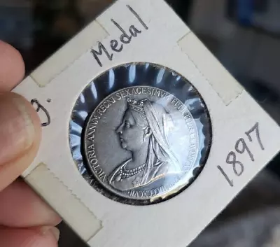 Great Britain 1837-1897 Silver Victoria Medal Beautiful! • $35