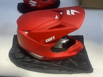 Shift Whit3 Label Helmet MADE BY FOX Red Motorcycle MX ATV 19336-003-S SMALL • $60