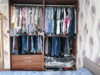 £100 • Buy IKEA PAX Set Wardrobe Brown, Chest Of 3 Drawers And Chest Of 2 Drawers