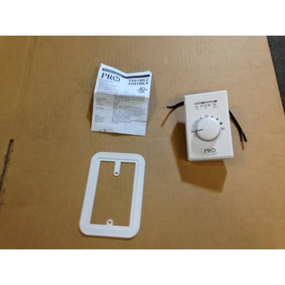 $35 • Buy Pro 1 T501ml2 Pro 1 Line Voltage Thermostat 2 Wire Non-programmable 212966