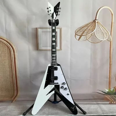 Black & White Michael Schenker V Electric Guitar HH Pickups String Thru Body • $319
