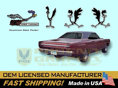 $79 • Buy 1968 Plymouth Road Runner COMPLETE Decals Kit Mopar Authentic Restoration Produc