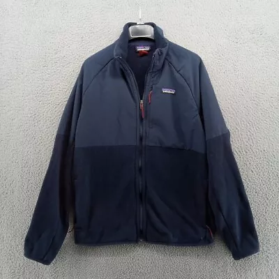 Patagonia Jacket Mens Medium Blue Better Sweater Full Zip Mesh Fleece 26095 • $47.99