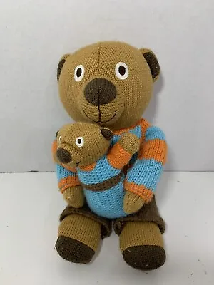 £9.68 • Buy Latitude Enfant Wooly Emile Emilian Mom Baby Knit Teddy Bear Blue Orange Stripes