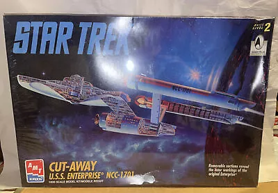 AMT/Ertl Star Trek Cut-Away USS Enterprise NCC-1701 Model Kit New Sealed • $55