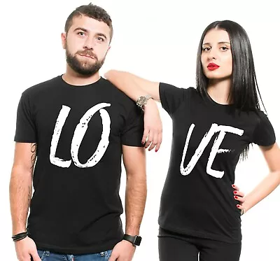 Couple Matching Love Shirts Mens Cotton Shirt Womens Fit Black Shirts  • $29.23