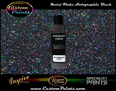 Holographic Metal Flake - Black - Premium Quality Auto Grade Custom Paint • $12.99