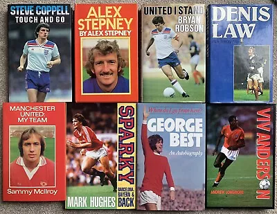 MANCHESTER UNITED FC FOOTBALL BOOKS Memorabilia MAN UTD JOB LOT RARE COLLECTION • £5.99