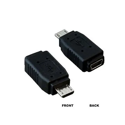 USB 2.0 Micro B Male To Mini B 5 Pin Female Converter Adapter Connect SmartPhone • $6.89