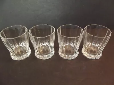 4 Double Old Fashioned Tumblers Glasses 3-7/8  Villeroy & Boch Crystal MY GARDEN • $94.95