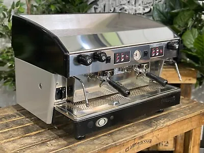 Wega Atlas 2 Group Black & Grey Espresso Coffee Machine Commercial Cafe Bar Cart • $2450