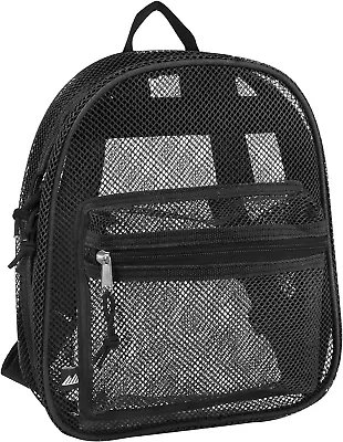 Heavy Duty Mesh Backpack See Through School Bookbag For Swimming Outdoor Sports • $17.19