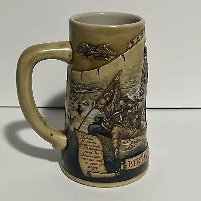 1993 Miller Beer Stein Mug  1776 Birth Of A Nation  3rd In A Series. • $15