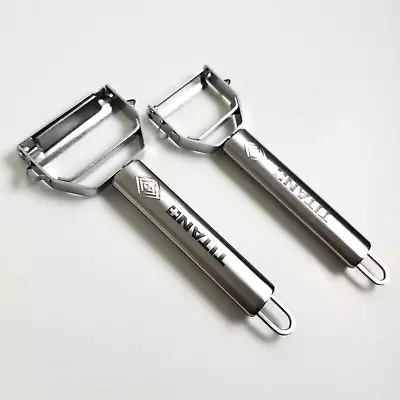 TITAN Peeler Slicer & Peeler Julienne Tool With Garnishing 2 Pc As Seen On TV • $14.41