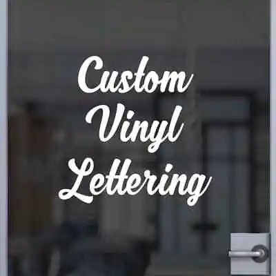 Custom Text Vinyl Lettering Sticker Decal Personalized Truck Boat Window Glass • $3.99