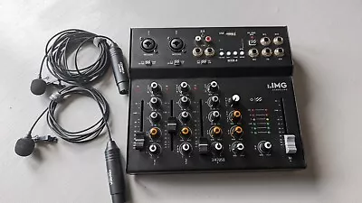 IMG Stageline USB Mixing Desk With 2x XLR Lapel Mics • £50