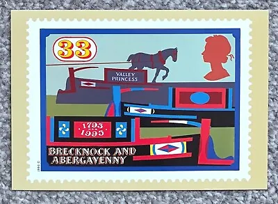 Brecknock And Abergavenny Canal Royal Mail Stamp Postcard • £1.99