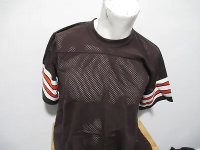 VINTAGE NFL Mac GREGOR SAND-KNIT CLEVELAND BROWNS BLANK LARGE JERSEY PREOWNED 80 • $39.99