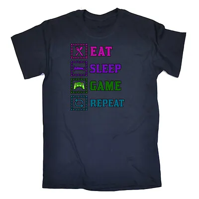 Eat Sleep Game Repeat - Mens Funny T-Shirt Tshirts Tees Tee T Shirt Shirts • £12.95