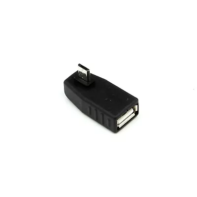 90 Degree Micro USB OTG Right Angle Angled Male Plug To Female Adapter Convertor • £2.55