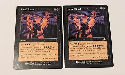 Cabal Ritual Torment ×2 MTG Magic The Gathering  • $20