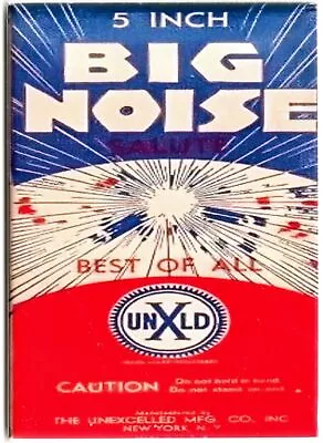 Vintage Big Noise Firecracker Label MAGNET For Fridge 1.5k Mags In Store • $6.95