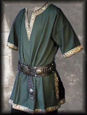 Mens Medieval Renaissance Costume Stand Collar Cosplay Clothing • $39.66