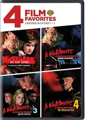 4 Film Favorites: Nightmare On Elm Street 1-4 (A Nightmare On Elm Street Night • $7.49