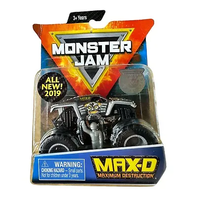 Monster Jam MAX-D 4X4 Die Cast Monster Truck 1/64 2019! Mint Condition! • $17.51