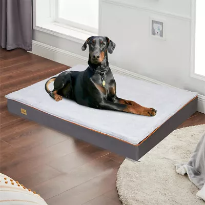 Large Orthopedic Memory Foam Pet Dog Bed Jumbo Soft Mattress Removable Cover • $29.94
