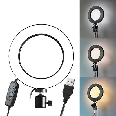 LED Ring Light Dimmable USB 5500K Fill Lamp Photography Phone Video Live WF T*ug • $9.57