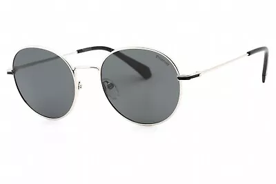 POLAROID CORE PLD 6105/S/X 0010 M9 Sunglasses Palladium Frame Gray Lens 53mm • $38.89