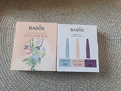 BABOR 3 Pc. AMPOULE CONCENTRATES Sample Set .06 Oz. Each NIB Sealed • $20