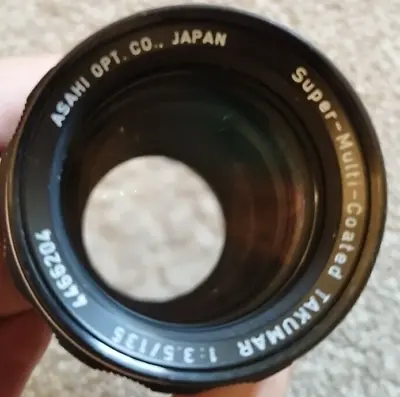 Super Multi Coated Takumar 1 : 3.5 / 135mm ASAHI OPT CO JAPAN Lens SCREW MOUNT • £21