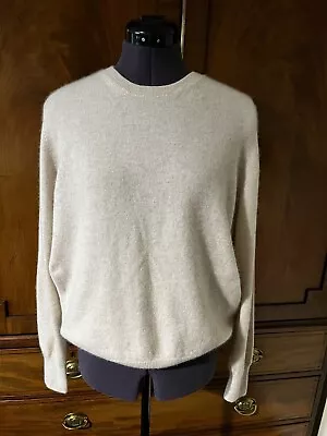 M&S Ladies - Cashmere - Oatmeal Jumper - Size 14 • £12.50