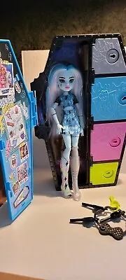 Monster High Skulltimate Secrets 1 Frankie Stein Doll Coffin Locker Accessories • $28.80