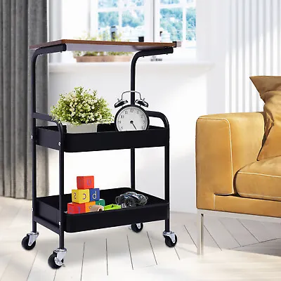 3 Tier Printer Cart Storage Shelf Office Home Rolling Computer Desk Laptop Table • $42.75