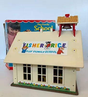 Vintage Fisher-Price Little People Play Family School #923 With Original Box • $70