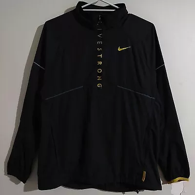 NIKE LIVESTRONG 1/4 Reflective Running Lightweight Windcheater Jacket - Large • $65