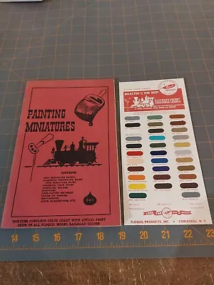 Floquil Painting Miniatures Vintage Manual With Paint Chip Color Sample Chart • $29.99
