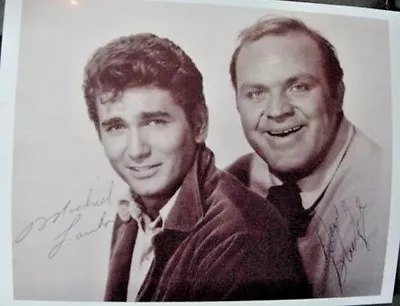 Rare Still Singed Michael Landon And Dan Blocker • $9.99