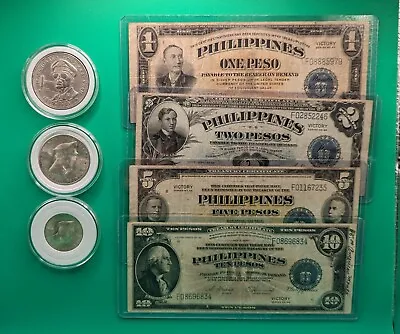 Philippines WW2 MacArthur Silver  Coins Victory Currency Lot • $319.99