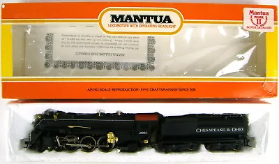 HO Mantua 320-24 C&O MKII Super Detailed 4-6-2 Locomotive&vandy Tender • $199.99