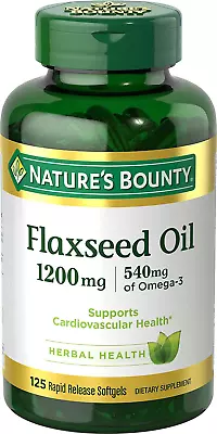 Flaxseed And Omega 3 Dietary Supplement Supports Cardiovascular Health 1200M • $16.84