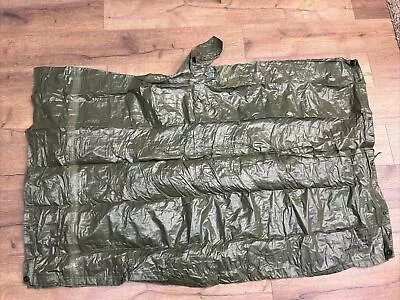 U.S.ARMY GREEN PONCHO Coated Nylon Twill SHELTER OR TENT  17 Dec 1964 Clean • $80