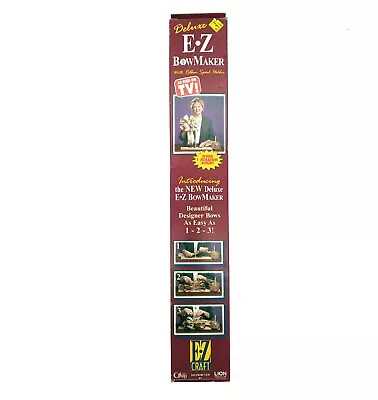 New Deluxe EZ Bow Maker Wood With Ribbon Spool Holder • $29.99