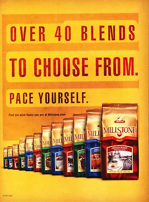 Millstone Coffee Ad #1 Rare 2006 Magazine Ad • $9.99