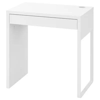 Used IKEA MICKE Desk - White 73x50cm • £30